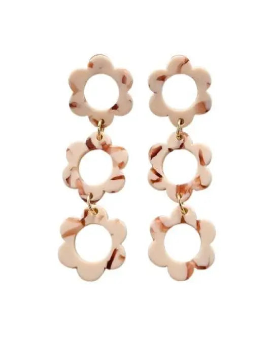 Delilah Earrings - Peach - Peach / OneSize