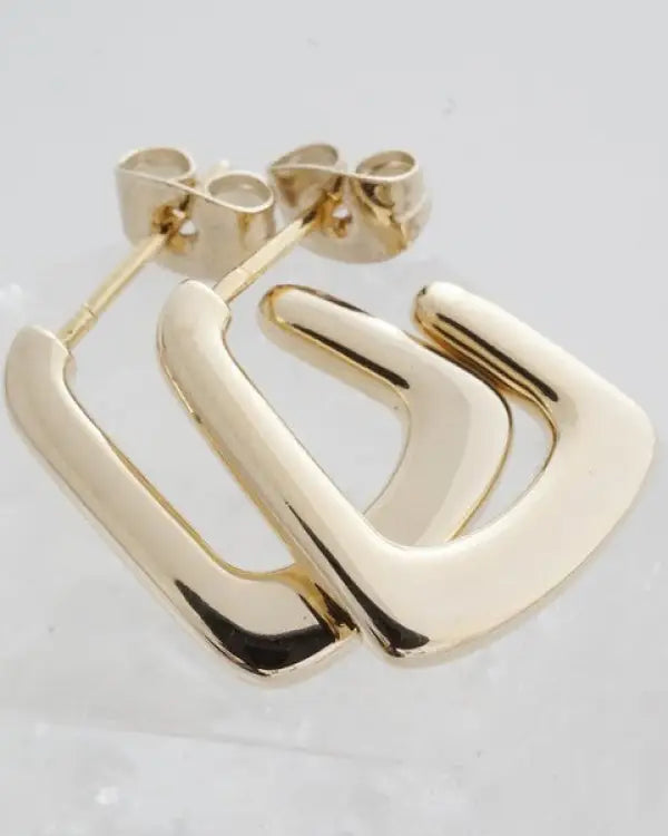 Demi Thick Hoops - Gold / One Size