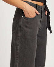 Denim Bermuda Shorts With Pockets