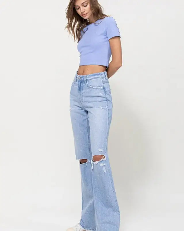 Destroyed Relaxed Fit Jeans - Jeans