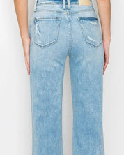 Destroyed Wide Leg Jeans