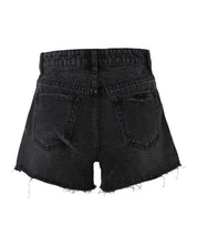 Distressed Denim Shorts