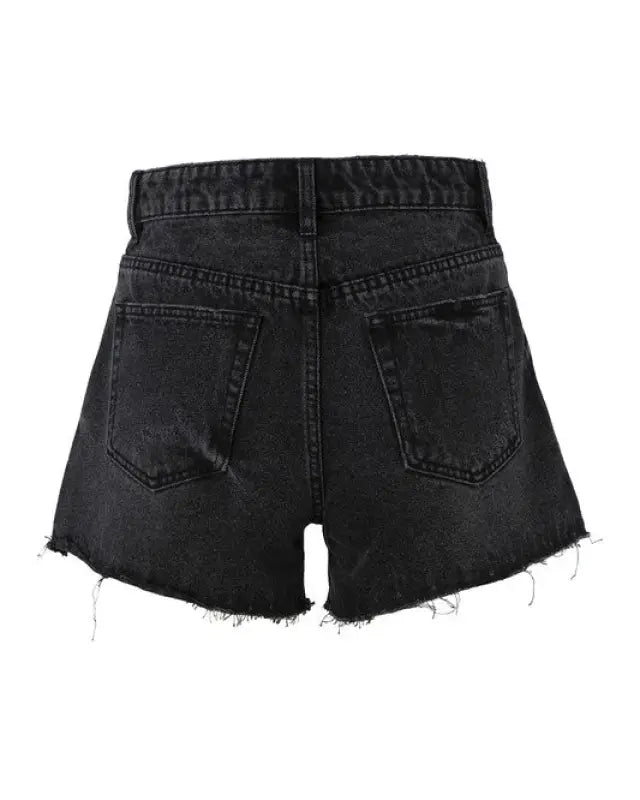 Distressed Denim Shorts