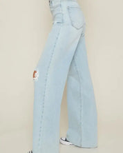 Distressed Wide Leg Jeans