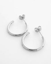 Dotted Crystal Hoops