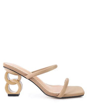 DOWNTOWN EXPERIMENT HEEL SLIDE SANDALS