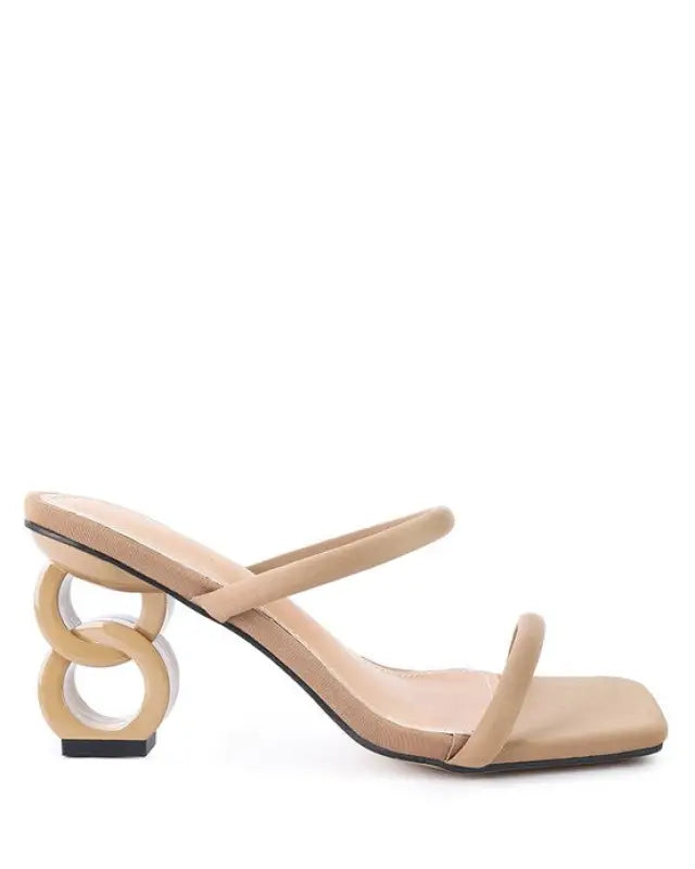 DOWNTOWN EXPERIMENT HEEL SLIDE SANDALS