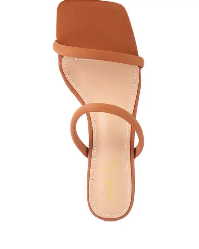 DOWNTOWN EXPERIMENT HEEL SLIDE SANDALS