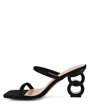 DOWNTOWN EXPERIMENT HEEL SLIDE SANDALS