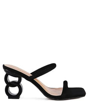 DOWNTOWN EXPERIMENT HEEL SLIDE SANDALS