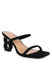 DOWNTOWN EXPERIMENT HEEL SLIDE SANDALS - Black / 6