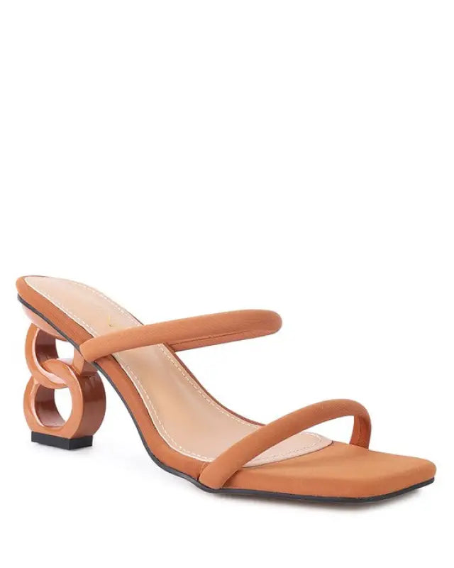 DOWNTOWN EXPERIMENT HEEL SLIDE SANDALS - Mocca / 6