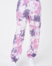 ELASTIC WAIST TIE DYE JOGGERS