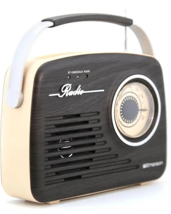 Emerson Portable Retro Radio with Battery