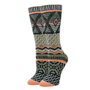 Emma - Women’s fuzzy crew socks multicolor / WS