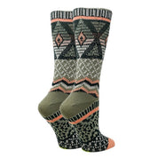 Emma - Women’s fuzzy crew socks multicolor / WS