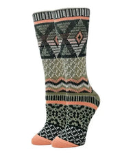 Emma - Women’s fuzzy crew socks multicolor / WS