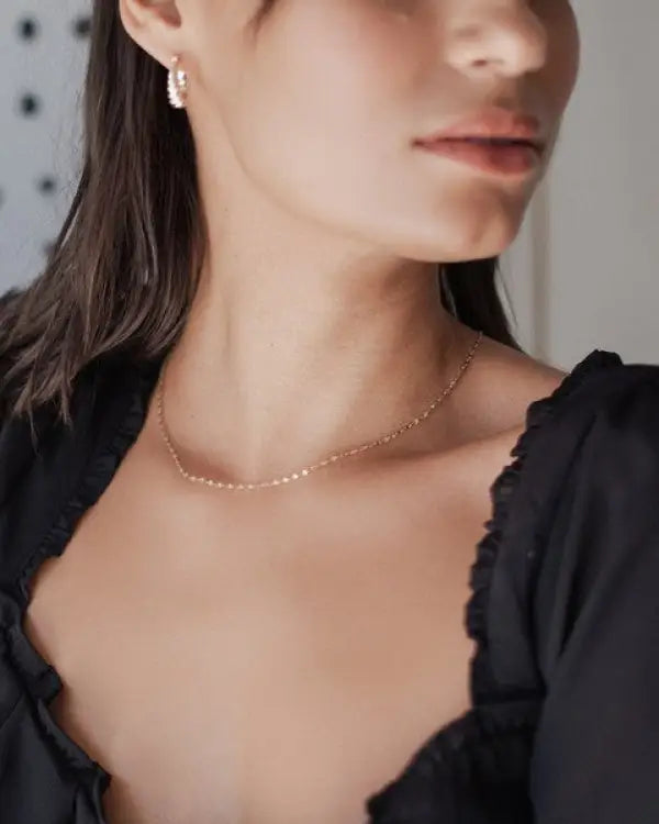 Esme Twisted Dainty Chain Necklace