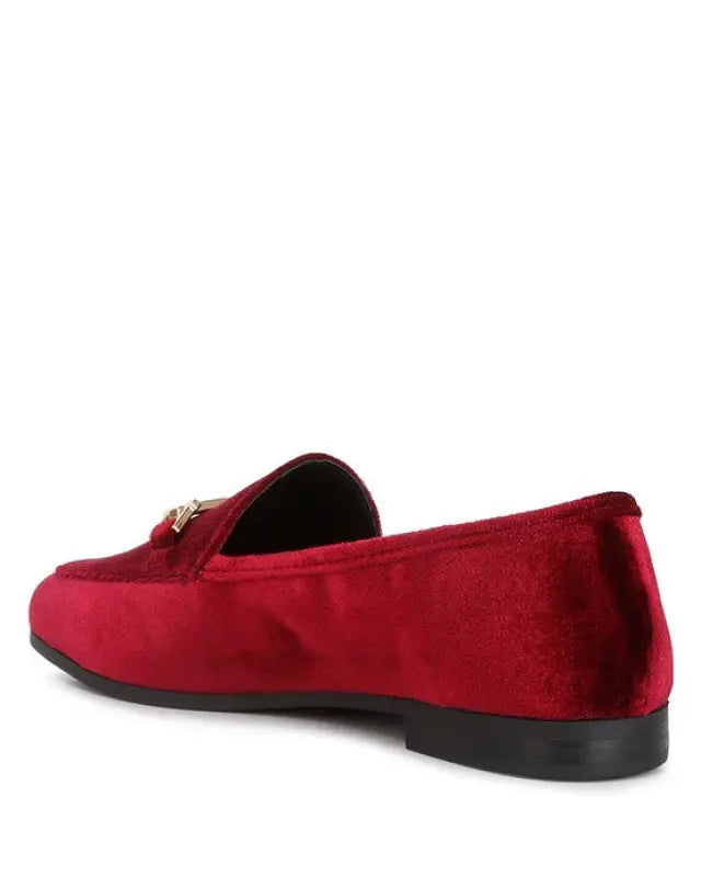 Evelio Horsebit Embellsihed Velvet Loafers