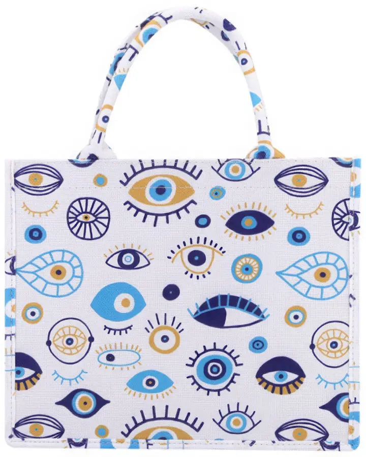 Evil Eye Print Tote Bag