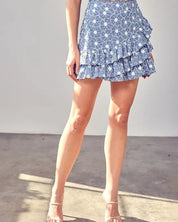 Eyelet Ruffle Skirt