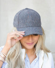 Fall Tweed Ball Cap - Gray / OneSize