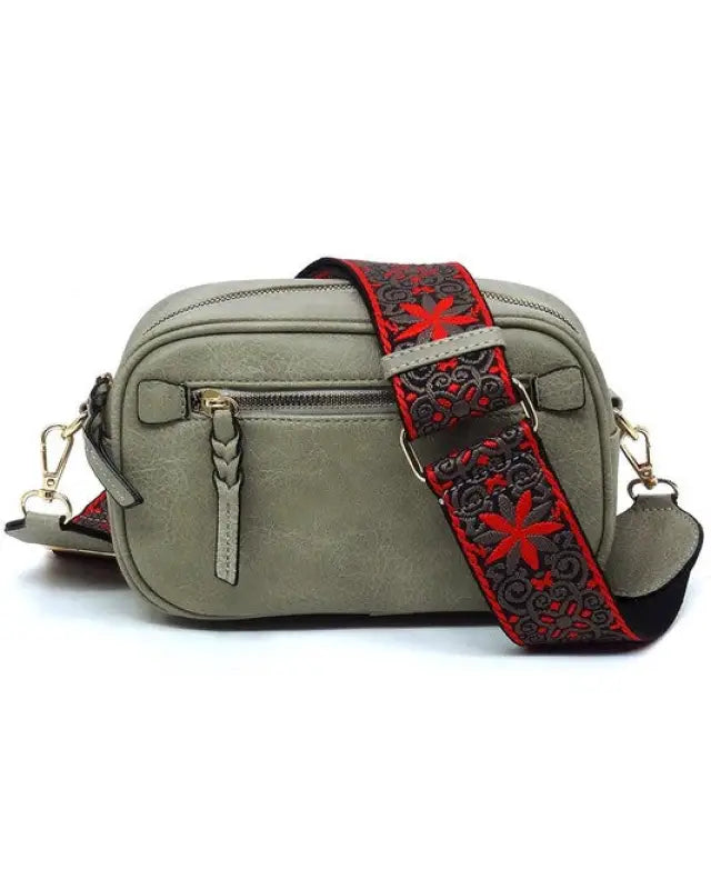 Fashion Guitar strap Crossbody Bag - D/GREY