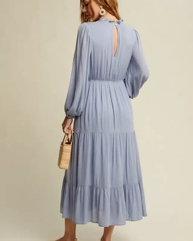 Feminine Boho Inspired Maxi Woven Dress