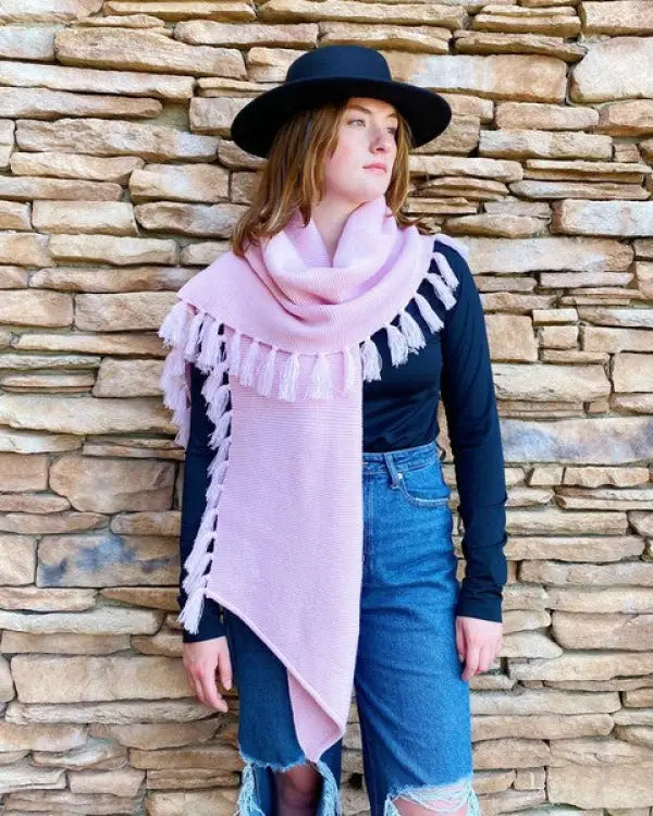 Feminine Fringe Blanket Scarf