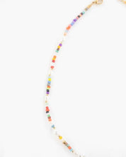 Festive Beaded Pearl Necklace - Multi / OS