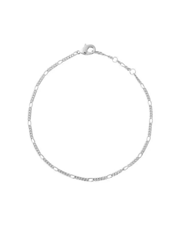 Figaro Chain Bracelet - Silver / One Size