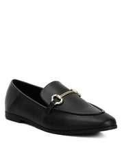 Finola Horsebit Embellished Loafers - Black / US - 5 UK - 3 EU - 36