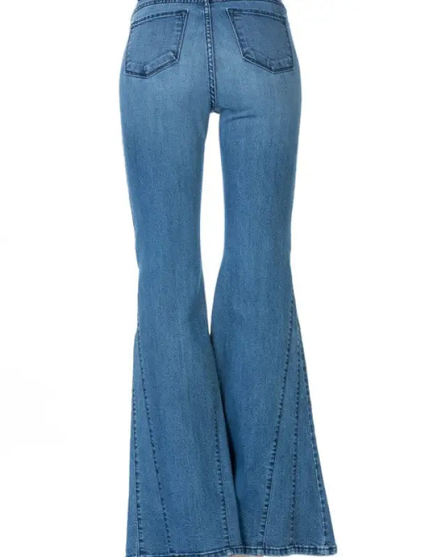 flare jean bell bottom wide leg denim pants