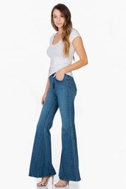 flare jean bell bottom wide leg denim pants