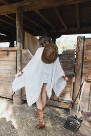 Floral Embroidered Sleeves Kimono