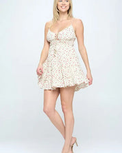 Floral Ruffle Cami Mini Dress