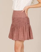 Floral Smocked Skirt