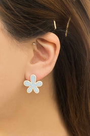 Flower Cloud Earrings - Blue / OS