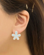 Flower Cloud Earrings - Blue / OS