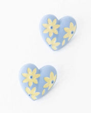 Flower Lover Stud Earrings - Blue / Os - Rings