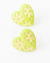 Flower Lover Stud Earrings - Lime / Os - Rings