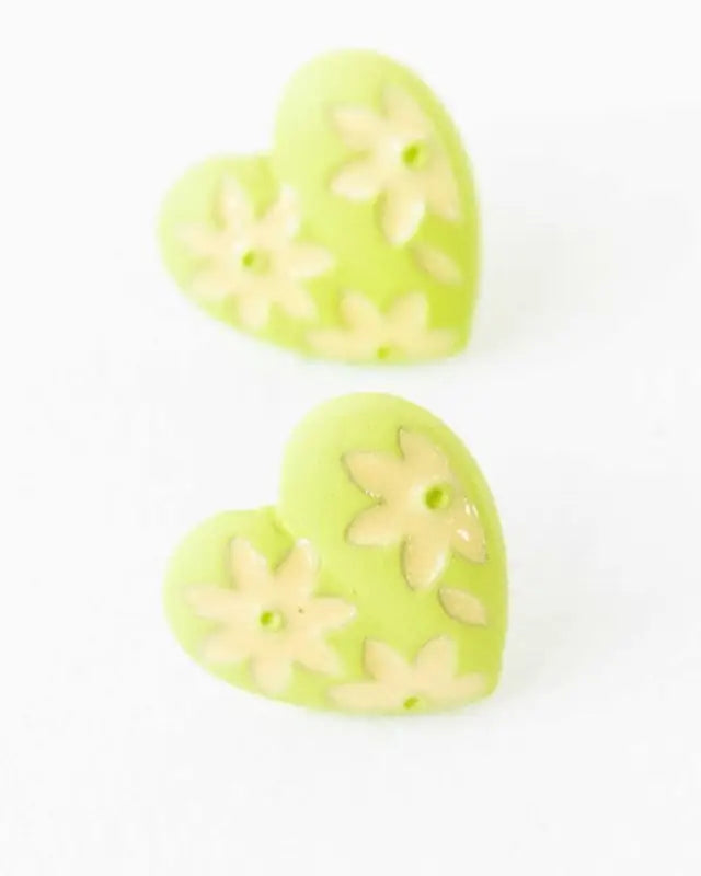 Flower Lover Stud Earrings - Lime / Os - Rings