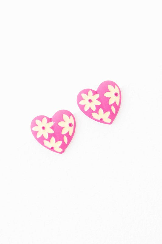 Flower Lover Stud Earrings - Pink / Os - Rings