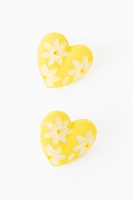 Flower Lover Stud Earrings - Yellow / Os - Rings