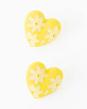 Flower Lover Stud Earrings - Yellow / Os - Rings