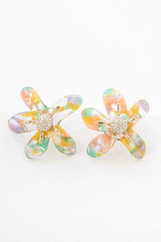 Flower Power Post Earrings - Multi / OS