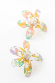 Flower Power Post Earrings - Multi / OS