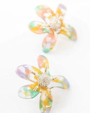 Flower Power Post Earrings - Multi / OS