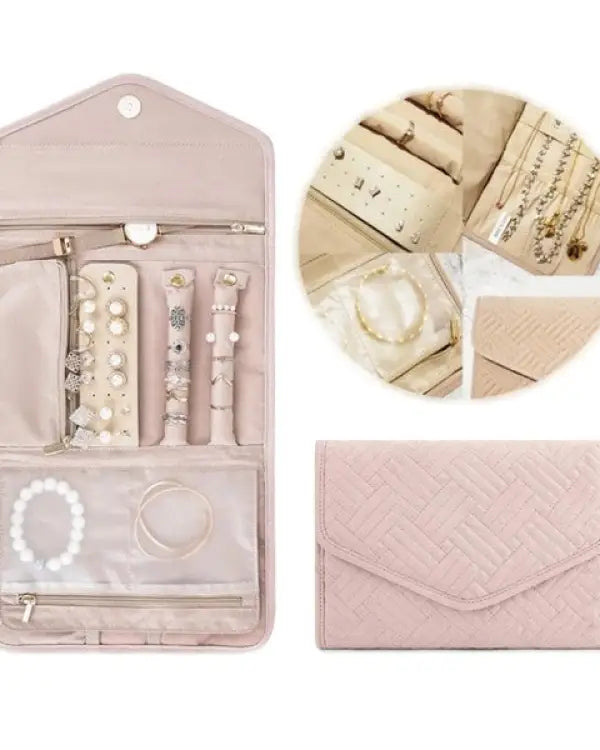 Folding Jewelry Case - Pink / OS