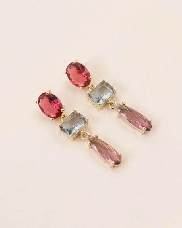 Fraise Dangle Earrings - Pink / Os - Rings